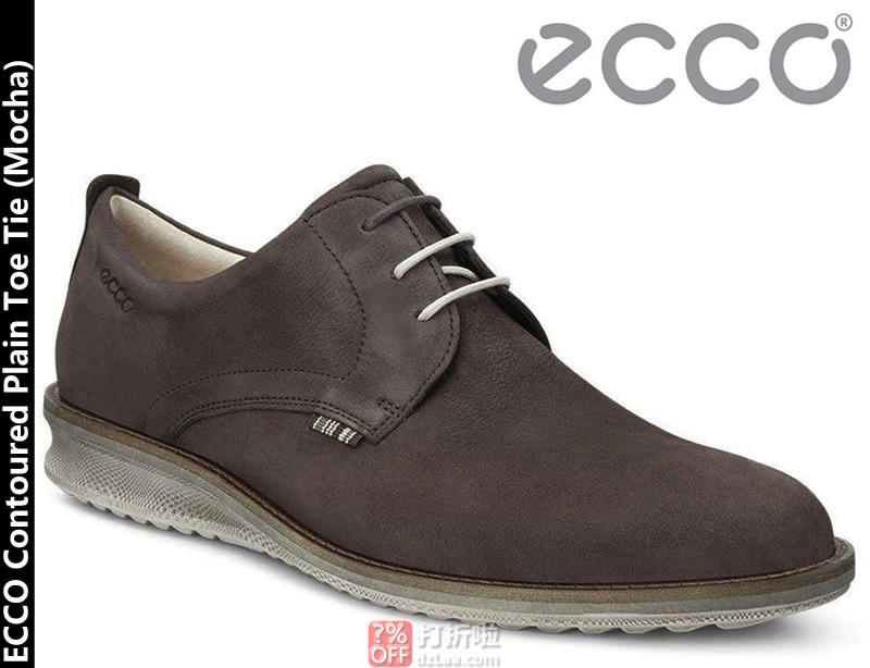 ECCO Contoured 爱步 肯图 男式牛津鞋 $69.99，合箱转运到手￥523，国内￥2199